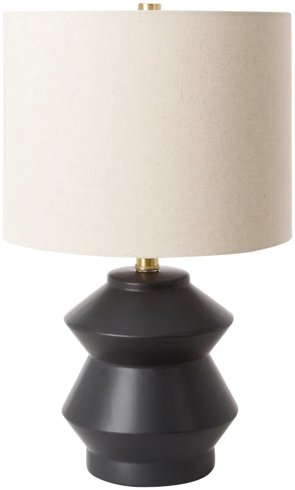 Edison Black Glazed 21"H x 12"W x 12"D Accent Table Lamp