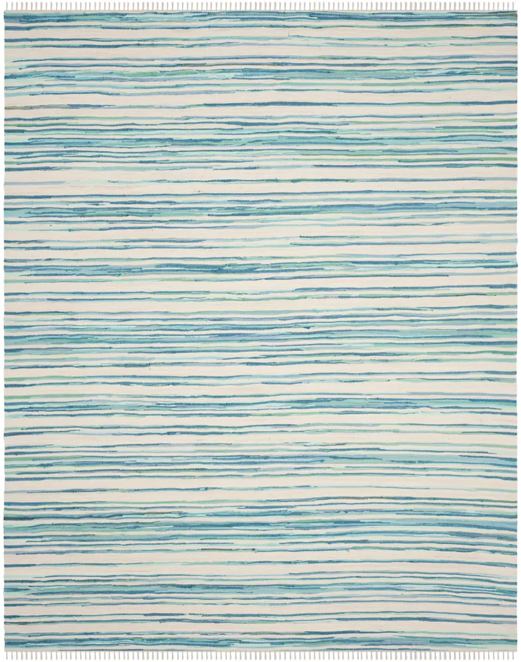 Arlo Home Hand Woven Area Rug, RAR126D, Ivory/Green,  8' X 10'