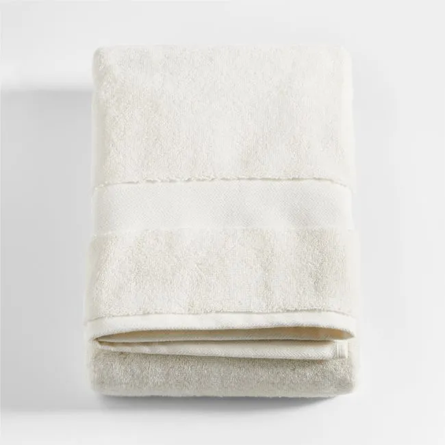 Classic Organic Turkish Cotton Ivory Bath Towel