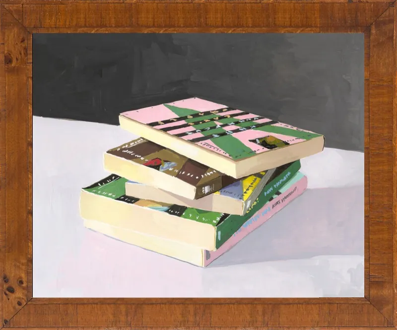 Vonnegut Stack by Elizabeth Mayville for Artfully Walls