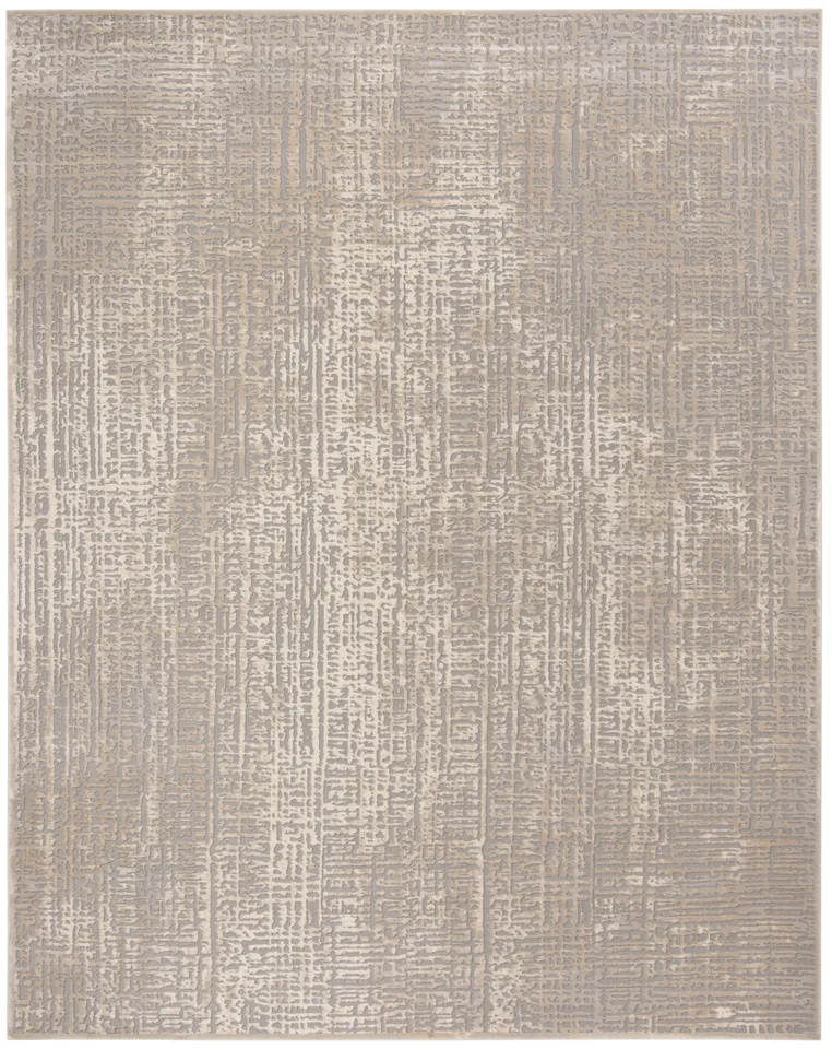 Arlo Home Woven Area Rug, MDW317A, Ivory/Grey,  8' X 10'