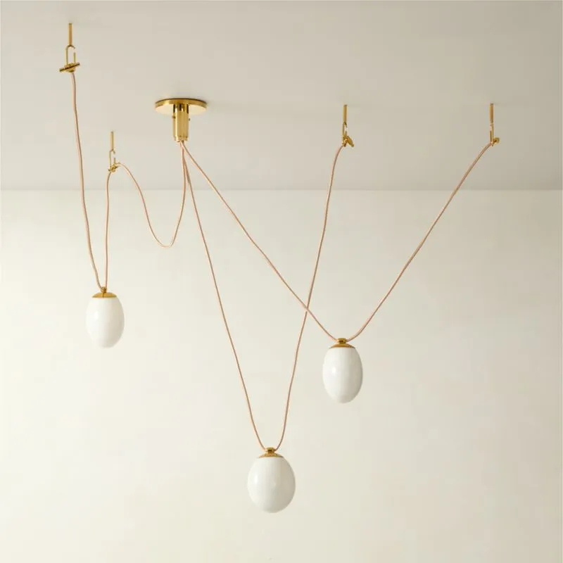 Augustine 3-Bulb Glass Chandelier by goop