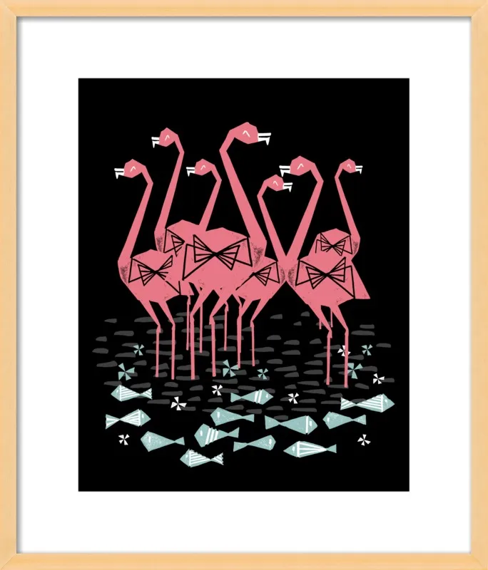 Flamingos by Andrea Lauren for Artfully Walls