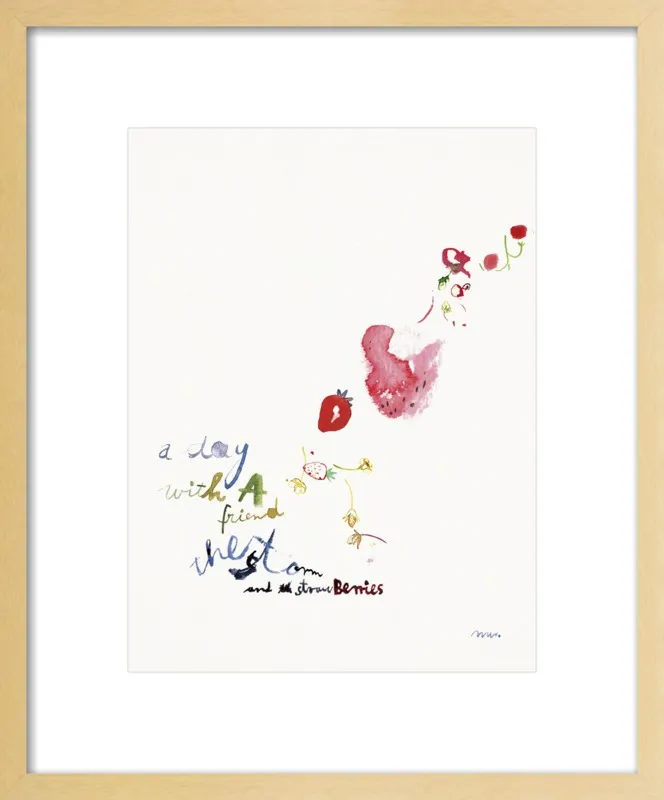 Strawberry Summer Storm by META WRABER for Artfully Walls