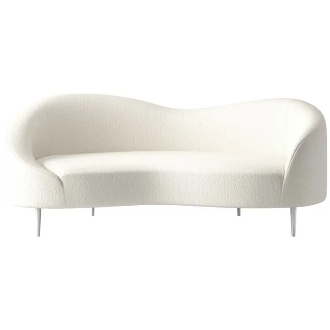 Curvo 75" Apartment Sofa Wooly Sand