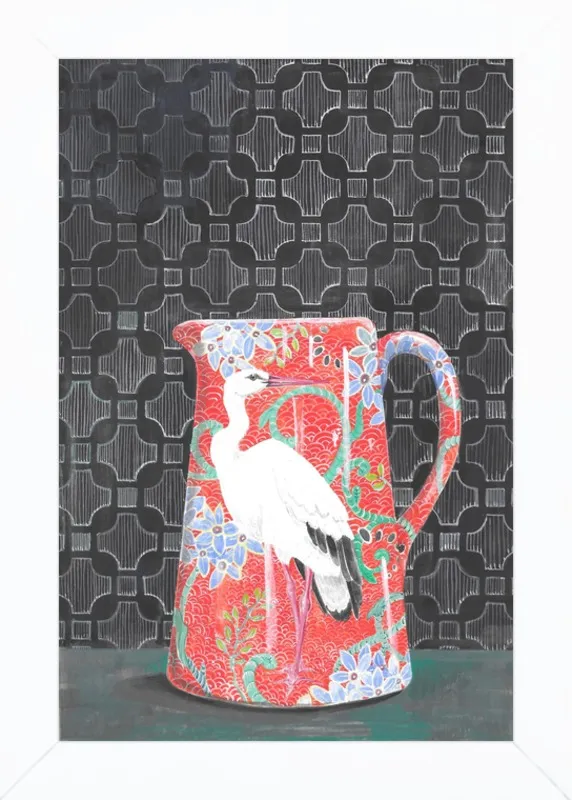 Red Vase by Miri Eshet for Artfully Walls
