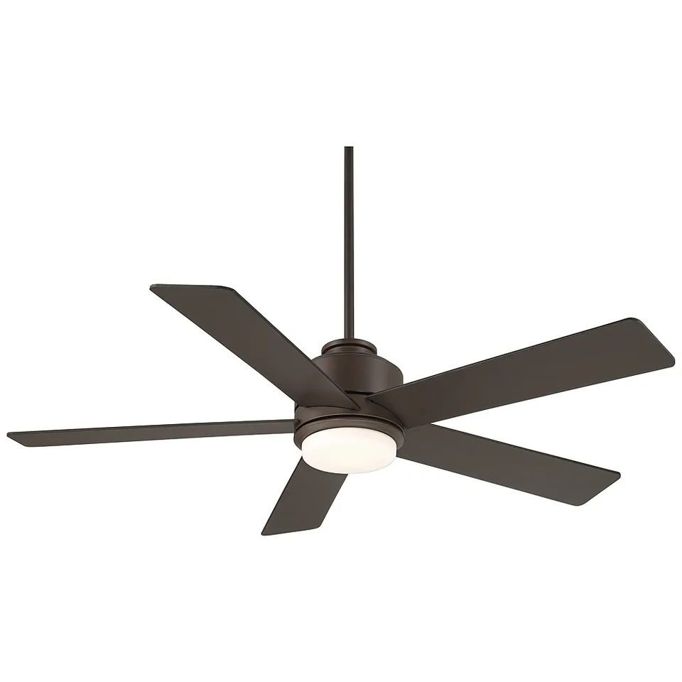52" Casa Vieja Grand Palm Oil Rubbed Bronze LED Damp Rated Fan