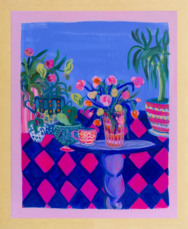 Pots and Plants painting by Davina Shefet for Artfully Walls