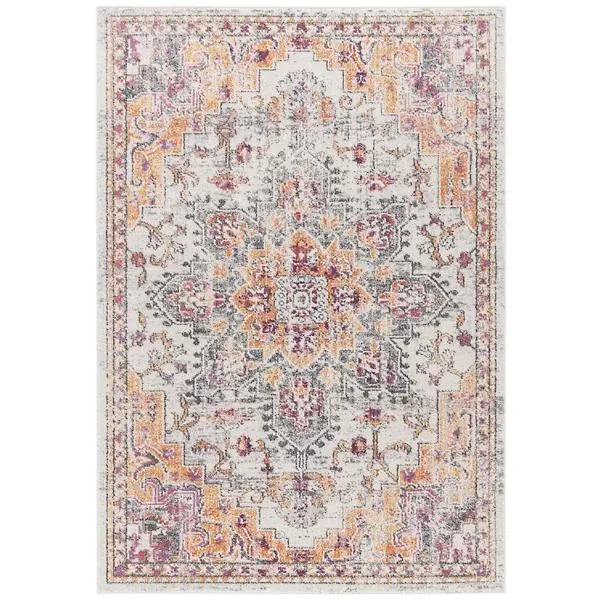 Madison Bay Distressed Medallion Bold Area Rug
