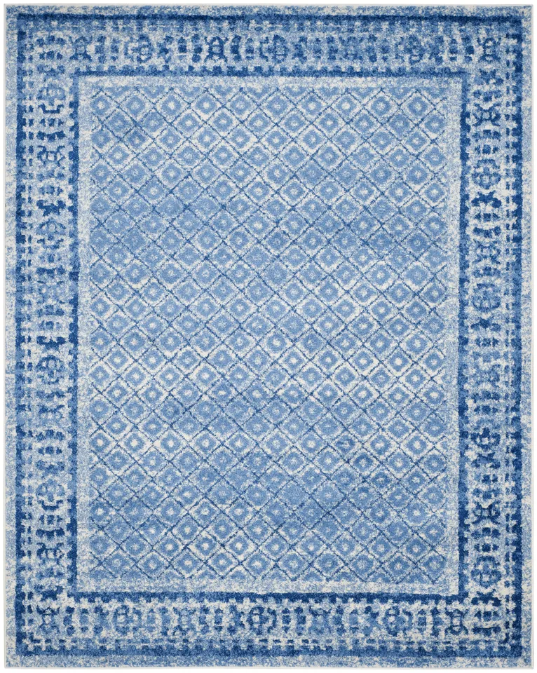 Arlo Home Woven Area Rug, ADR110D, Silver/Blue,  11' X 15'