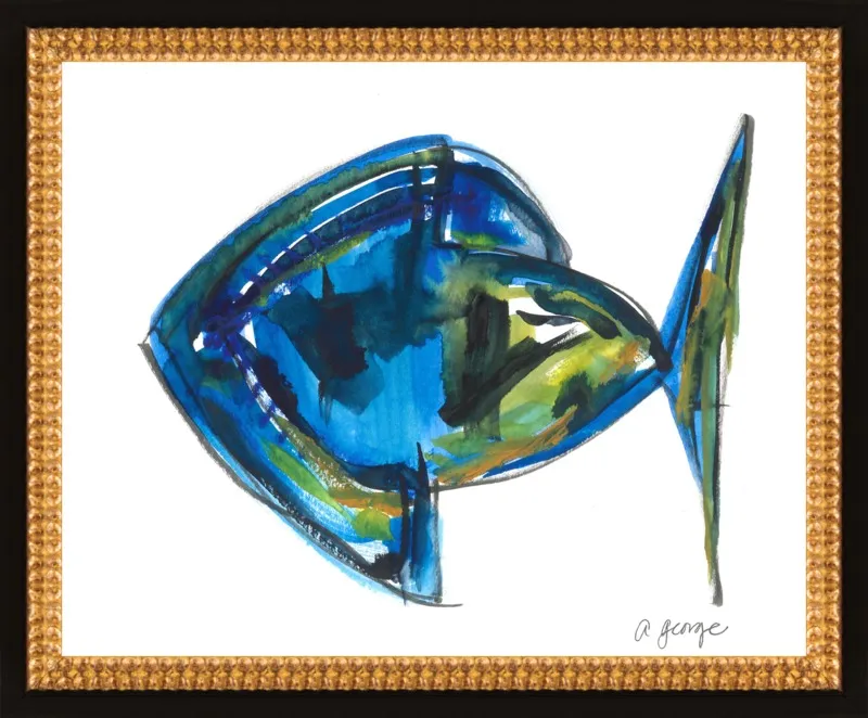 Asbtract Fish by Anthony George for Artfully Walls
