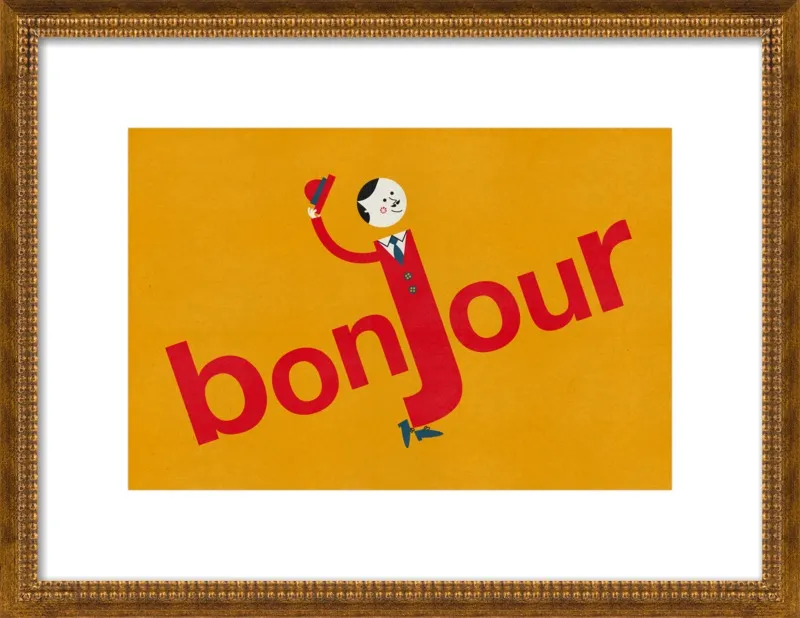 Bonjour by Blanca Gómez for Artfully Walls