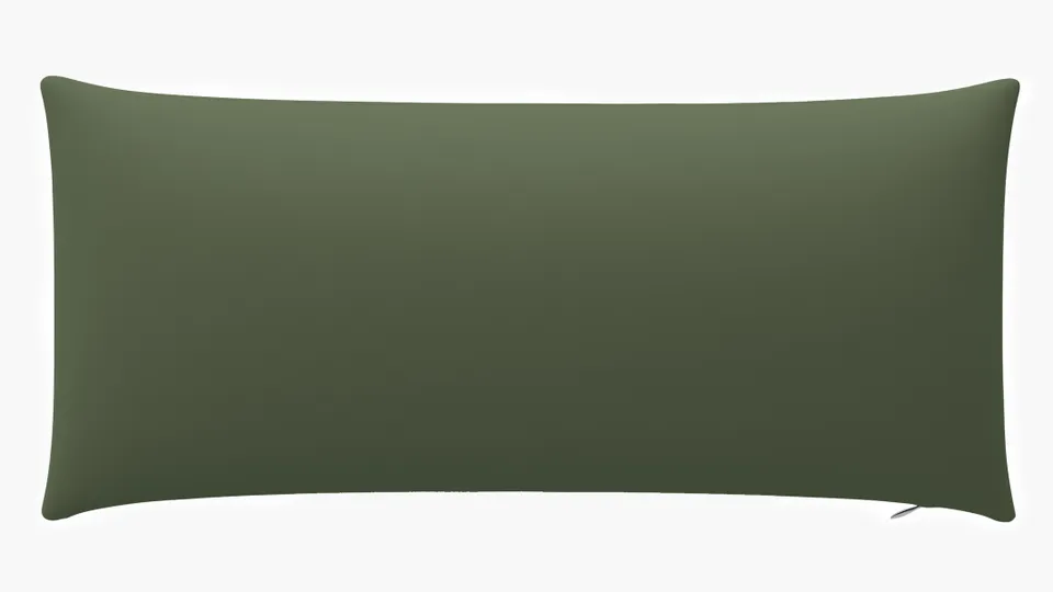 Outdoor 14" x 30" Lumbar Pillow, Olive, 14" x 30"