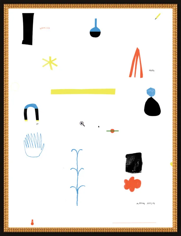 Working hard by playing around  by Agata Królak for Artfully Walls