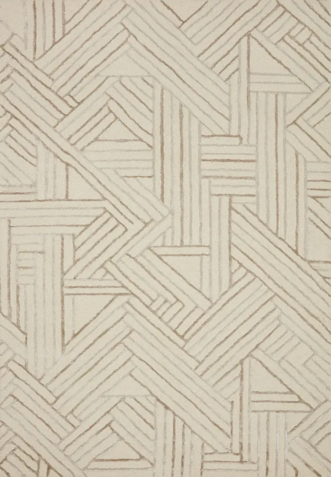 Loloi Verve VER-01 Ivory / Oatmeal 18" x 18" Sample