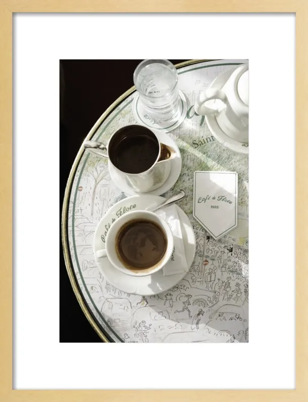 Chocolat chaud au Café de Flore by Lauren & Annael Tolila for Artfully Walls