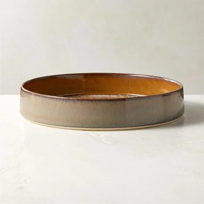 Prado Tan Pasta Bowl with Reactive Glaze
