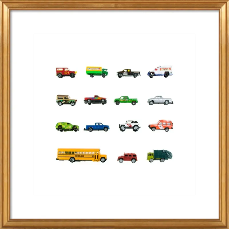 Vintage Toy Trucks by Jennifer Steen Booher for Artfully Walls