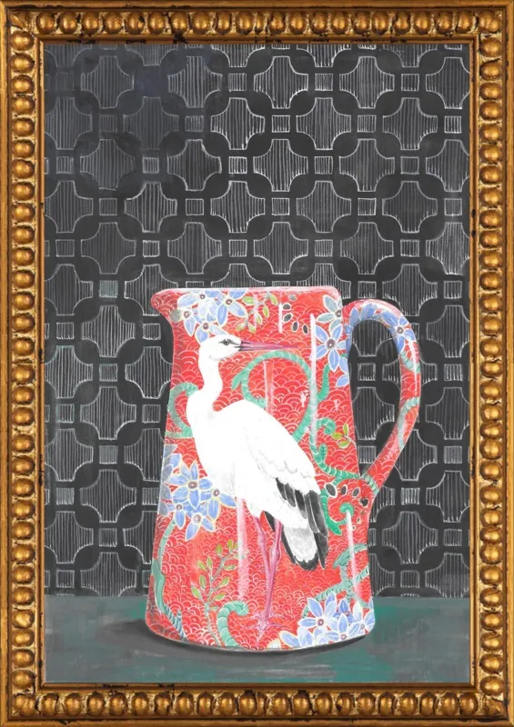 Red Vase by Miri Eshet for Artfully Walls