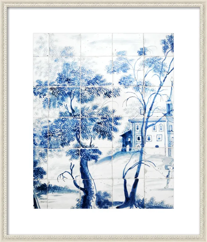 Lisbon Blue Tiles Two by Lupen Grainne for Artfully Walls