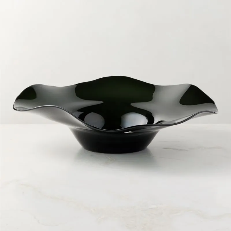 Semele Handblown Smoked Glass Decorative Bowl Large