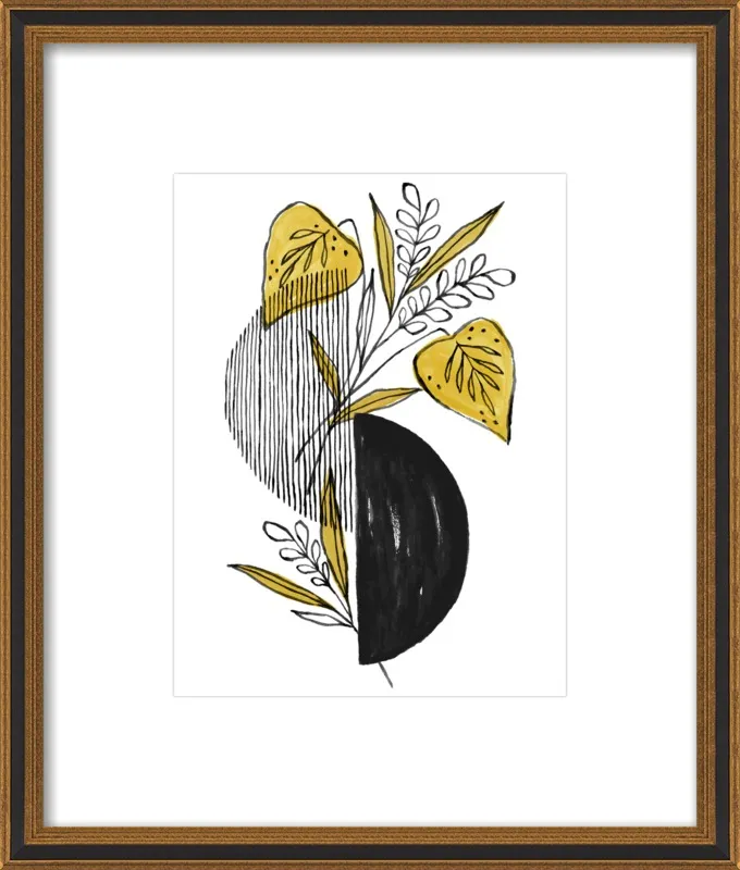 Midnight Foliage by Cece Merkle for Artfully Walls