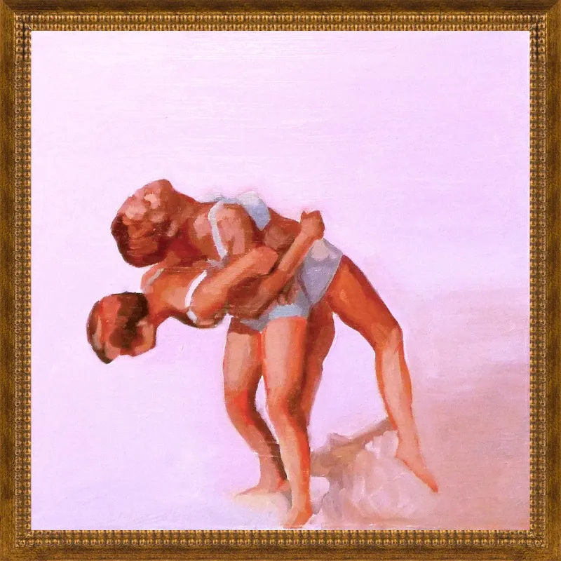 wrestling by Mary Sinner for Artfully Walls
