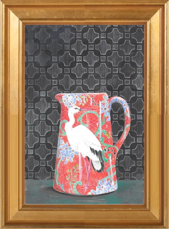 Red Vase by Miri Eshet for Artfully Walls