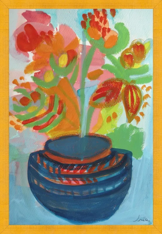 Red Flowers by Iria Fernandez Alvarez for Artfully Walls