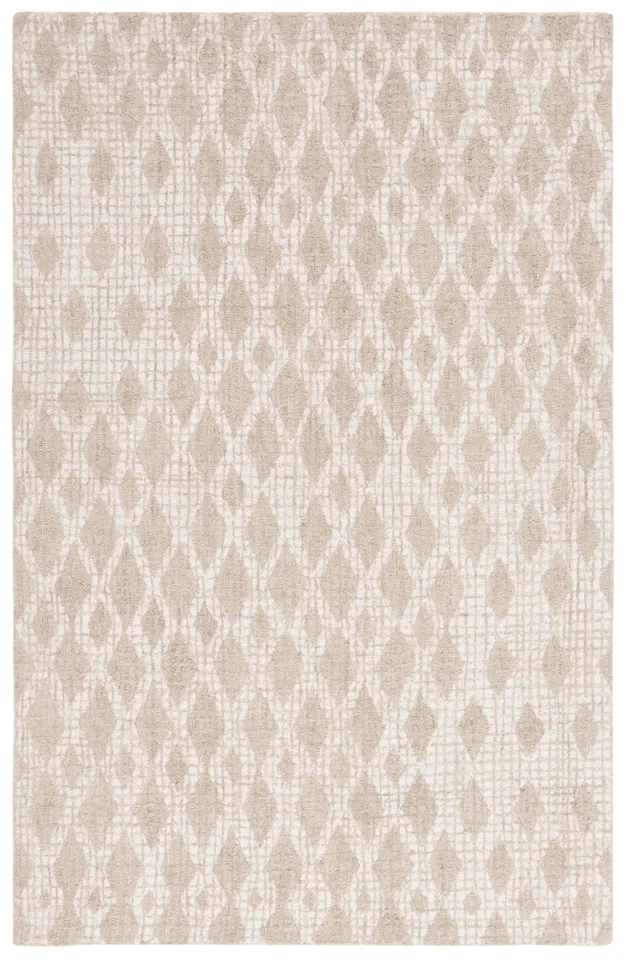 Safavieh Couture Abstract Collection Hand Tufted Area Rug, Beige / Ivory, 4' x 6'