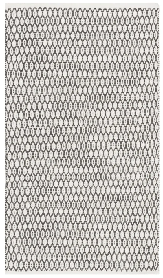 Arlo Home Hand Woven Area Rug, MTK608J, Charcoal/Ivory,  3' X 5'