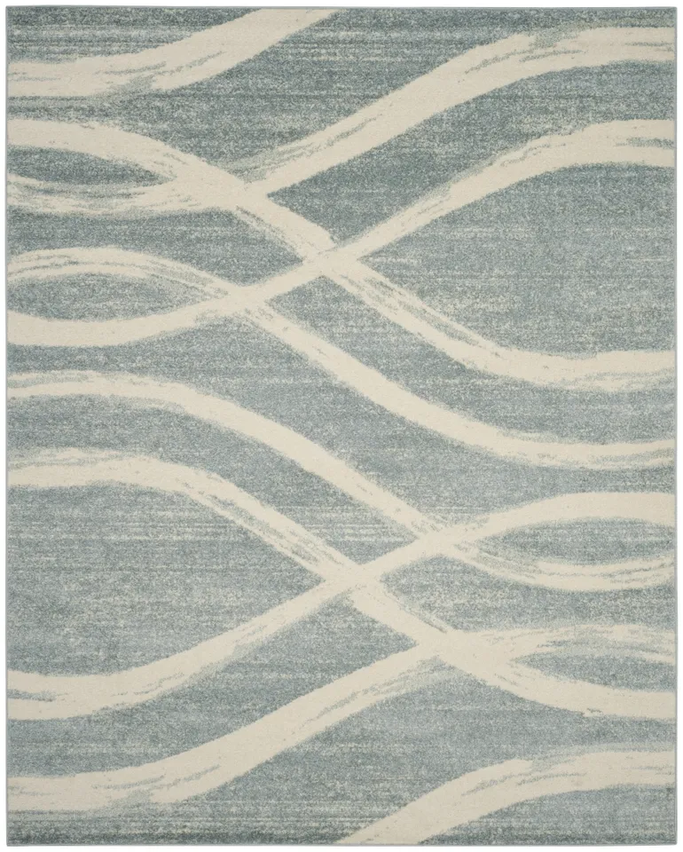 Arlo Home Woven Area Rug, ADR125T, Cream/Slate,  8' X 10'
