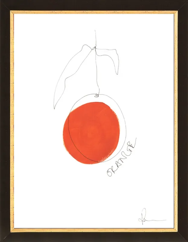 Orange by Polly Mann for Artfully Walls