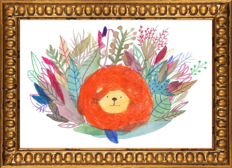 Lion by Marion Barraud for Artfully Walls