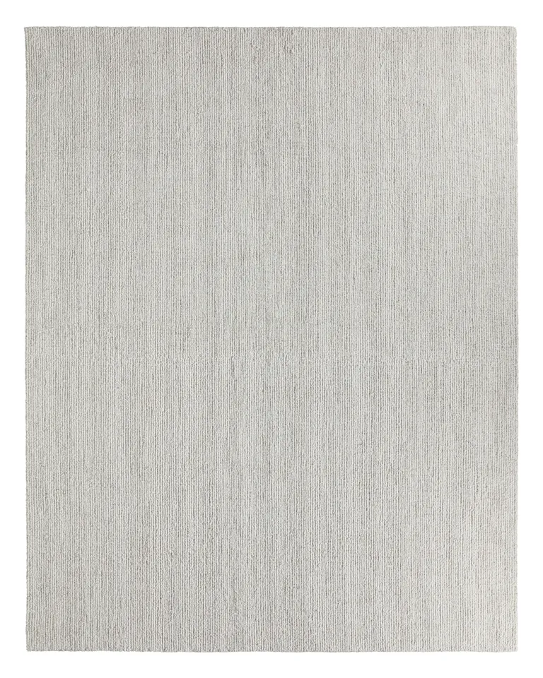 Label J Korvain SBL03 Tufted Solid Gray/Ivory Area Rug (6'X9')