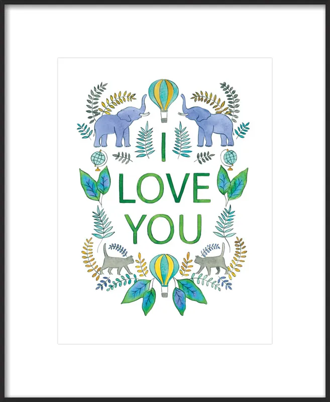 I Love You by Rachel Rogers for Artfully Walls