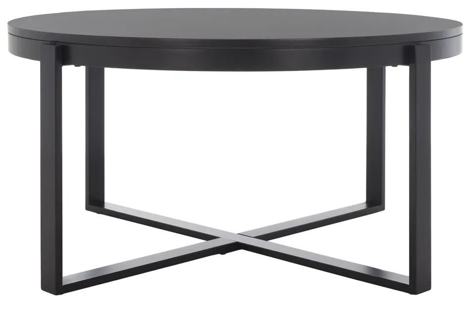 Navya Round Coffee Table - Black
