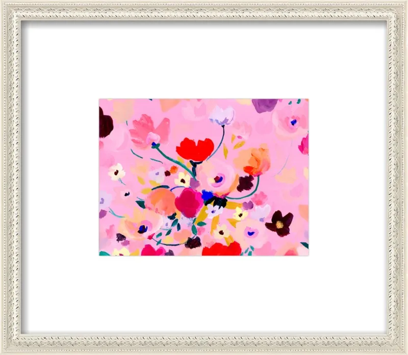 Pink Posey by KT Smail for Artfully Walls