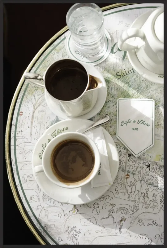 Chocolat chaud au Café de Flore by Lauren & Annael Tolila for Artfully Walls