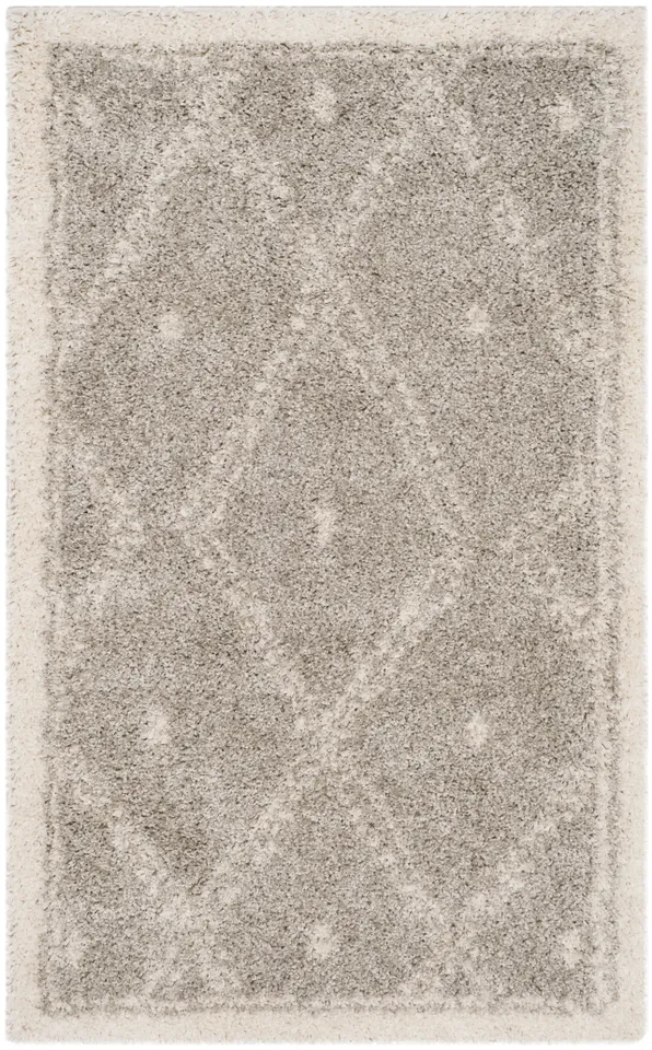 Arlo Home Woven Area Rug, ASG748D, Grey/Ivory,  4' X 6'