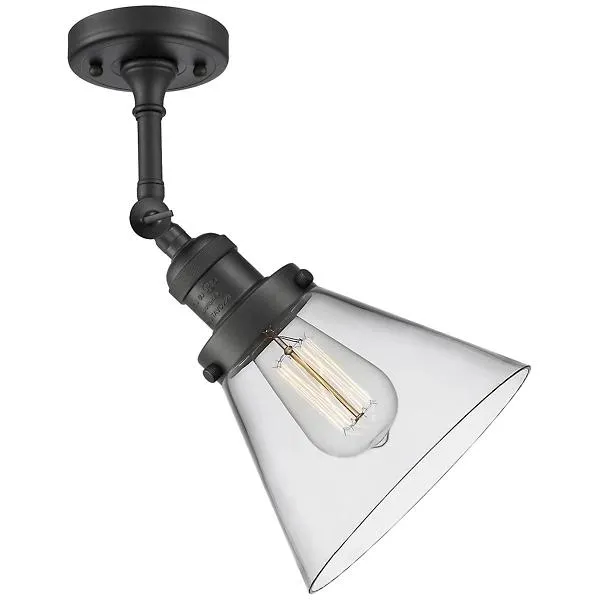 Zachary Glass Adjustable Semi-Flushmount