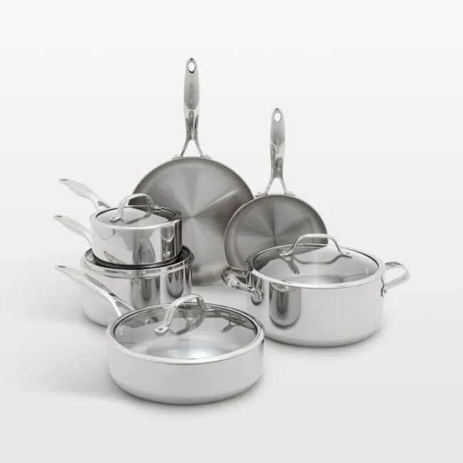 GreenPan™ Valencia Pro Stainless Steel 10-Piece Cookware Set