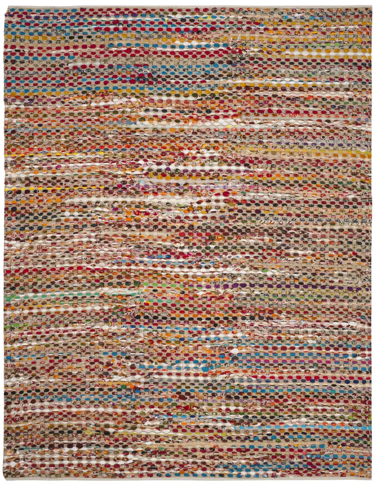 Arlo Home Hand Woven Area Rug, CAP302A, Natural/Multi,  8' X 10'