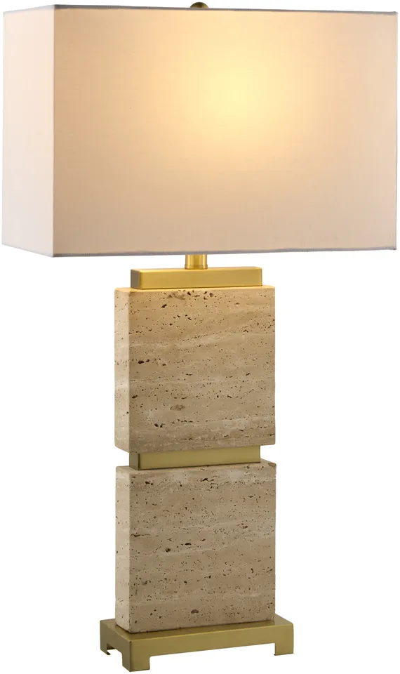 Ponta  Burnished 30"H x 8"W x 16"D Accent Table Lamp