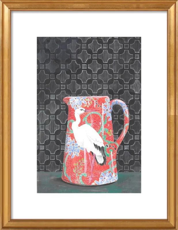 Red Vase by Miri Eshet for Artfully Walls