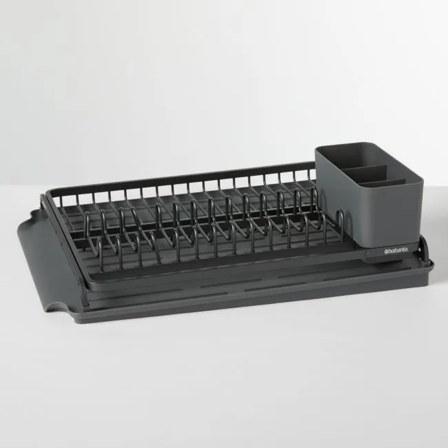 Brabantia Large Sinkside Dish Drying Rack, Dark Grey