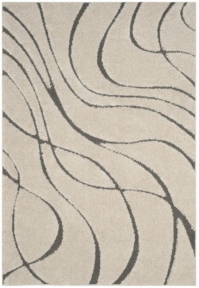Arlo Home Woven Area Rug, SG471-1180, Cream/Grey,  6' X 9'