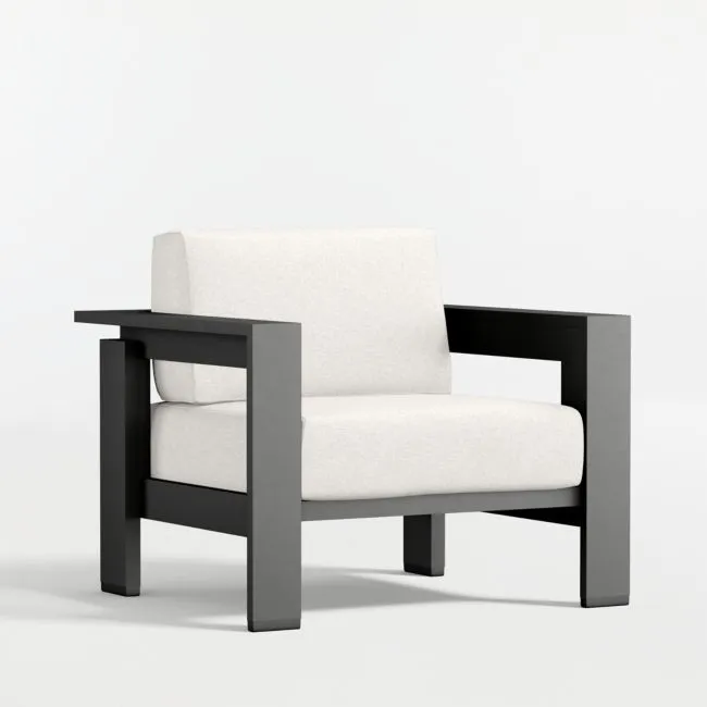 Walker Metal Outdoor Lounge Chair with Canvas Canvas Sunbrella ® Cushions