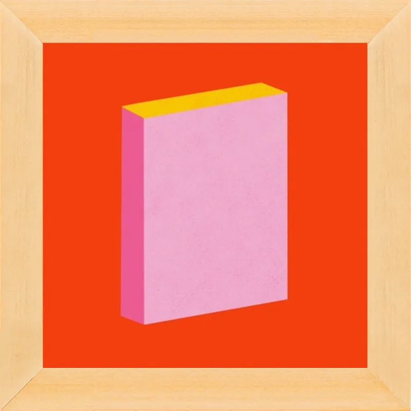 Color Books 3, Scarlet, Pink & Gold by Jessica Poundstone for Artfully Walls