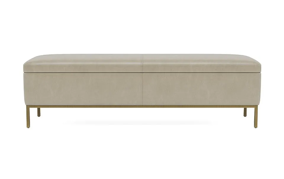 Miller Leather Storage Bench
